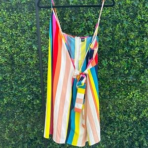 Colorful striped romper
